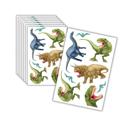 Produktbild von Kindertattoos Dinosaurier, 8er Set - Mitgebsel für den Kindergeburtstag