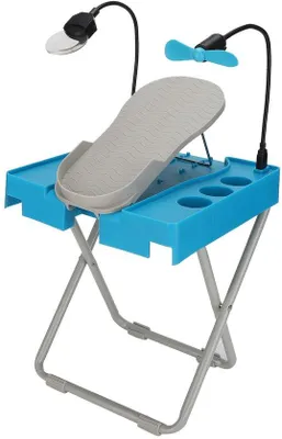 Produktbild von Verstellbare Antislip-Fußstütze - Opklappbare Fußstütze - Komfortable Pedikurkruk - Für den Hausgebrauch geeignet