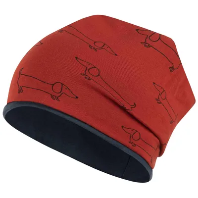 Produktbild von Mütze Junge Übergangsmütze Beanie Kindermütze Tiere, Gr. 54-56, Rostrot