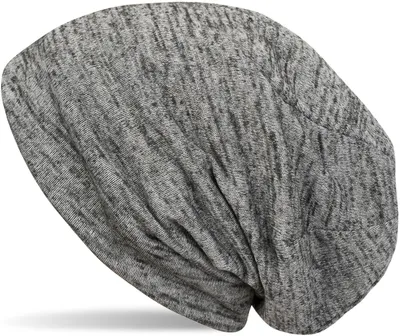 Produktbild von styleBREAKER Feinstrick Beanie Mütze in Melange Optik, Slouch Longbeanie Meliert, Uni 04024128