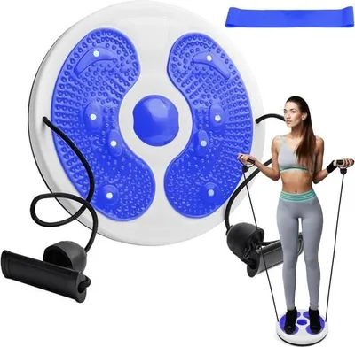 Produktbild von Hüftdrehscheibe, Fitness-Hüftdrehscheibe mit Seil, Hüftdrehbrett, Hüftdrehscheibe, Balancebrett