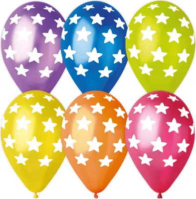 Produktbild von Karaloon 6 Ballons Sterne / Balloons "Stars"