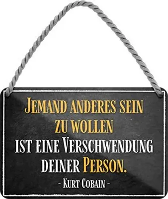 Metall-Hängeschild 18x12 cm Retro-Spruch Vintage Tin Sign
