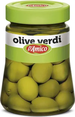 Produktbild von D'Amico Olive Verdi in Salamoia Grüne Oliven in Salzlake 300g