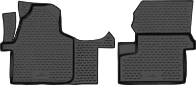 Produktbild von WALSER XTR Gummi Fussmatten Auto für VW Crafter 30-35/Crafter 30-50 2006-2016, 100% passgenaue Auto Fußmatten, robuste Universal Fußmatte Auto, Gummimatten Auto, Auto Fussmatten Gummi