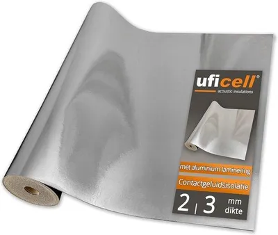 Produktbild von Schalldämmung Unterflur für Laminierung und Parkplatz - 3 mm Dicke, 20 m2, ideal für Fußbodenheizung