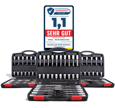 Produktbild von 1/2" Steckschlüssel Set 88 tlg. Innenvielzahn Nüsse - T-Profile Bit Satz - Innensechskant Stecknusskasten
