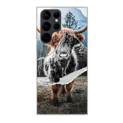 Produktbild von MuchoWow® Handyhülle Schutzhülle Hülle für Samsung Galaxy S22 Ultra Schottischer Highlander - Kuh - Tiere Silikon Softcase Handy Hülle - Abbildung