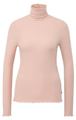 Produktbild von s.Oliver Weiches geripptes Longsleeve mit Rollkragen und Slim Fit-Schnitt
