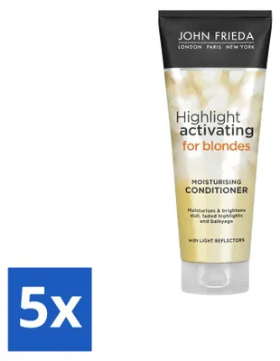 Obrázek produktu pro 5 kusů kondicionéru John Frieda Sheer Blonde pro zesvětlení vlasů - 250 ml - výhodná sada