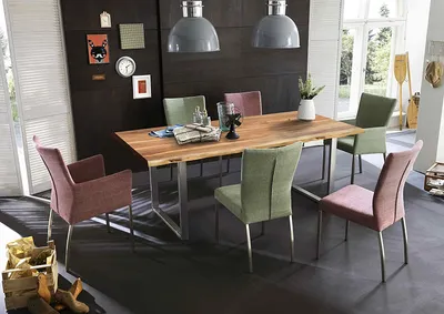 Produktbild von Sit-Möbel Tisch 180 x 90 cm TOPS & TABLES, Platte antikfinish, Gestell silber lackiert, 7199-85