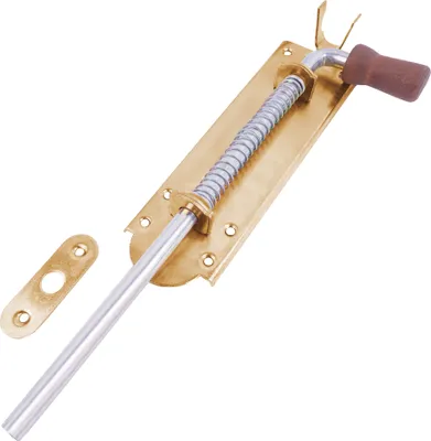 Produktbild von BAUSTER® Türriegel 250mmBolzenriegel Riegel Riegelschloss Verzinkt Schrauben Schlossriegel Federriegel Wetterfest Holzgriff Stallriegel Für gartentor