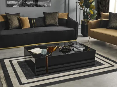 Produktbild von Couchtisch Design Möbel Luxus neu schwarz Modern Wohnzimmer Holz
