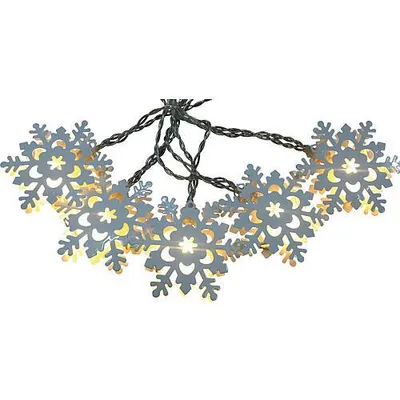 Produktbild von EGB LED-Dekorationskette Schneeflocke ww mit Timer