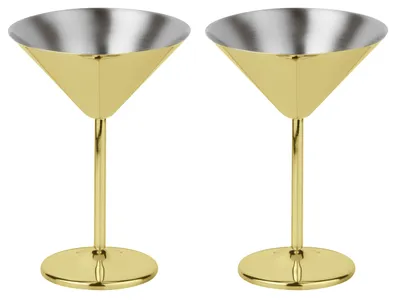 Obrázok produktu pre SAMBONET Paderno Mixology Set 2 Martini Becher Gold