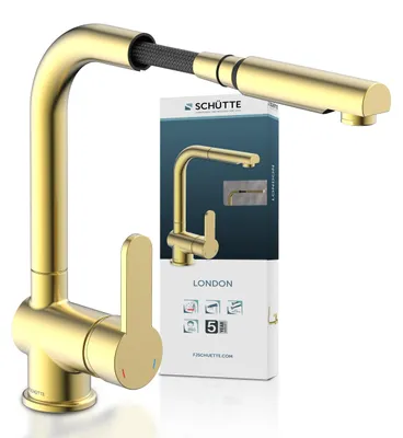 Produktbild von SCHÜTTE LONDON Küchenarmatur mit herausziehbarerer Brause, Wasserhahn Küche