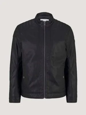 Produktbild von TOM TAILOR FAKE LEATHER JACKET Herren Bikerjacke