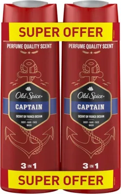 Zdjęcie produktu dla Żel pod prysznic 3 w 1 Captain Duo 2 x 400 ml