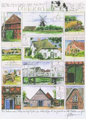 Produktbild von Gerke, Sabine - Kunstdruck - Ländliches