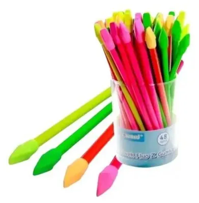Zdjęcie produktu dla Ołówek fluo z gumką strzałką (48szt) - Penword