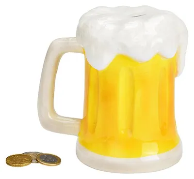 Image de Verre à bière en céramique avec mousse