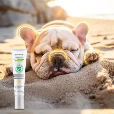 Immagine prodotto di JM SANTE Poliderm UV Protect – Crema protettiva solare per cani e gatti – 15 ml