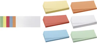 Image de Franken UMZ102099 Carte de modération - rectangle, 205 x 95 mm, assorti, 500 pièces