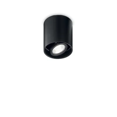 Produktbild von Moderne Deckenleuchte Mood Rund Aluminium Schwarz 1 Licht Gu10 7W 3000K D9Cm