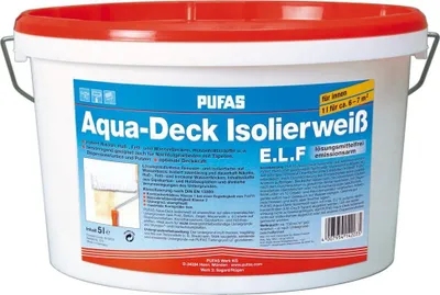 Produktbild von Pufas Aqua-Deck Isolierweiß 5 Liter 14203000