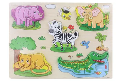 Obrázok produktu pre Drevená skladačka safari