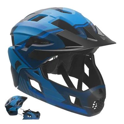 Produktbild von Integral-Fahrradhelm für Kinder 6-12 | Blau | Crazy Safety | EN1078