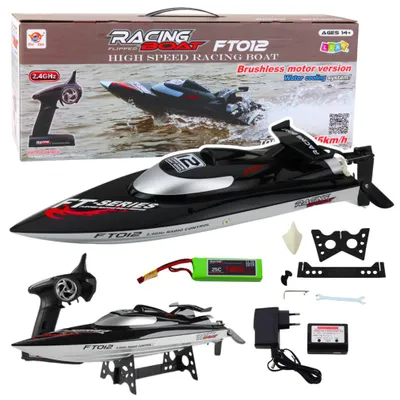Immagine prodotto di Motoscafo Ft012 telecomandato Rc nero 50Km/H 2.4G