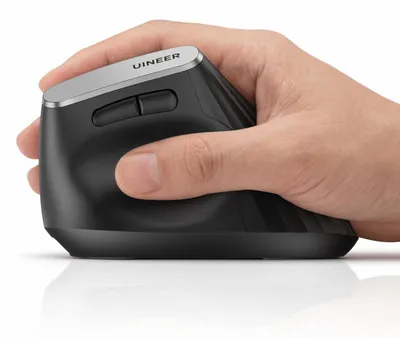 Produktbild von Vertikale Ergonomische Maus Kabellos Bluetooth und 2400 MHz 6 Tasten Schwarz