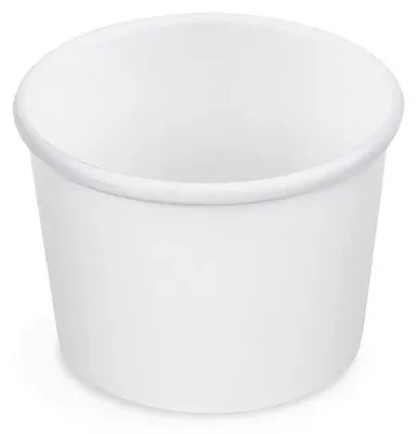 Produktbild von 50x Eisbecher aus Papier weiß Ø90mm 250 ml