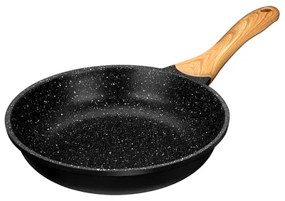 Produktbild von Smile MPC-24/10/01, Rund, Allzweckpfanne, Schwarz, Holz, Aluminium-Guss, Keramik, Gas, Halogen, Induktion, Versiegelte Platte, Holz