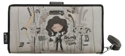 Image de Anekke porte-monnaie Orchestra RFID Wallet Multicolor gris