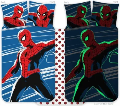 Image de Spiderman Kleinkind Bettbezug Glow in the dark - 100 x 135 cm - Baumwolle
