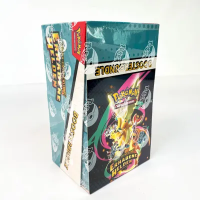 Produktbild von Pokémon-Sammelkartenspiel, Boosterbundle Mega-Entwicklung – Erhabene Helden (6 Boosterpacks)