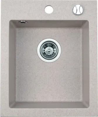 Produktbild von Einbauspüle Granitspüle Küchenspüle Spülbecken Spüle 48,5x40,5; Beige