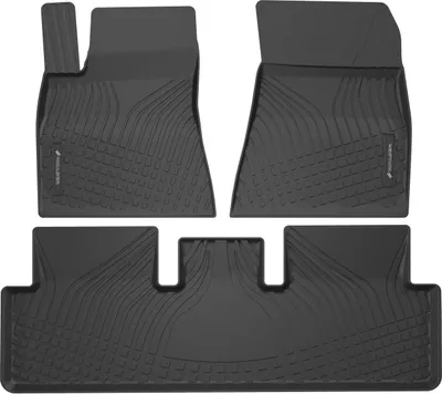 Produktbild von WALSER Premium Fussmatten Auto für Tesla Model 3 (5YJ3) 01/2017-Heute, 100% passgenaue Gummimatten Auto -  EU, robuste Fußmatten, Automatten, Fußmatte