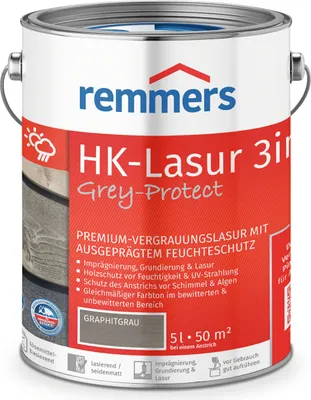 Zdjęcie produktu dla Remmers HK-Lasur grey protect graphitgrau 5 l