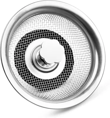 Immagine prodotto di Filtro per scarico del lavello - Griglia per scarico - Lavello da cucina - Filtro per lavello - Griglia di scarico per cucina - Filtro per lavello da cucina - Bagno - Lavello (84 mm)