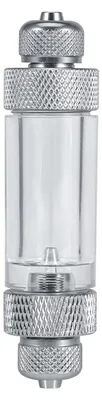 Produktbild von Aquarium CO2 Blasenzähler mit Rückschlagventil, Doppelkopf, Aluminium, für CO2-Regulator