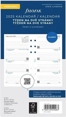 Produktbild von Nachfüllpackung für Filofax-Tagebuch, A6, Woche/2 Seiten