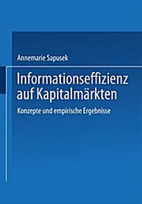 Produktbild von Informationseffizienz auf Kapitalmärkten