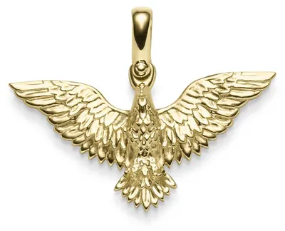 Produktbild von Anhänger Adler 3D-geformt aus 585 Gold Gelbgold massiv glänzend 38,5x30mm