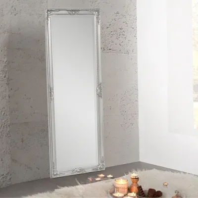 Produktbild von Spiegel LEANDOS barock silber-antik 180x70cm Holzrahmen