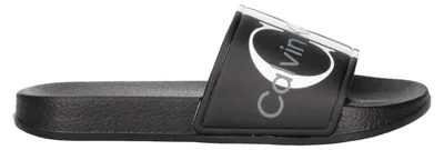 Produktbild von Calvin Klein - Logo Pantoffeln für Herren/Damen Uni, Open Toe, Flach GT18825 (36,5 EU) (Schwarz)