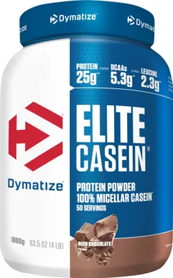 Produktbild von DYMATIZE Elite Casein Protein Pulver Rich Chocolate 1800g Casein Eiweißpulver