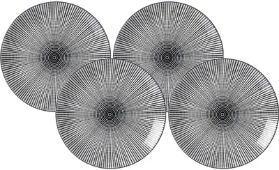 Produktbild von Ritzenhoff & Breker Takeo Stripes Dessertteller ø 21,5 cm 4er Set